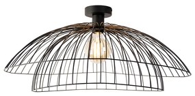 Inteligentna lampa sufitowa czarna 60 cm w tym Wifi G95 - Pua