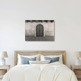 Obraz na szkle - Tajemnicze drzwi (70x50 cm)
