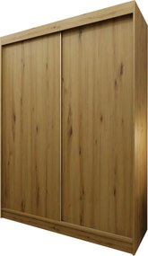 Szafa Przesuwna SOFIA 150 cm Szafa Dwudrzwiowa Dąb artisan