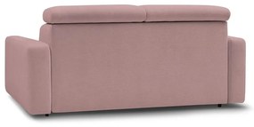Różowa rozkładana sofa 215 cm Monaco – Bobochic Paris