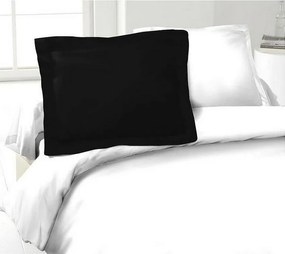Zestaw 2 poszewek na poduszki 100% bawełny Czarny 50x70 cm