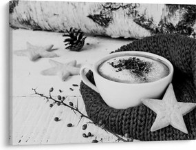 Obraz - Zimowe cappuccino (70x50 cm)