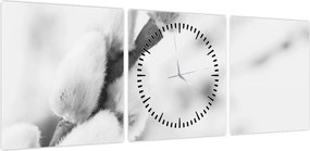 Obraz - Początek wiosny (z zegarem) (90x30 cm)