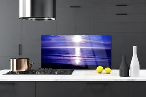 Panel Szklany do Kuchni Słoneczny Odblask Na Falach