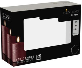 Dekoracyjne świece LED Ø 7,5 cm, 3 szt.