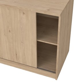 Komoda w dekorze dębu z drzwiami przesuwnymi w naturalnym kolorze 119x76x50 cm Naia – Tvilum