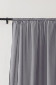 Zasłona OXFORD LIGHT 140x250 cm, jasnoszara Zawieszanie: Taśma z wiązaniami