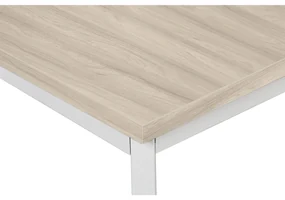 Stół do jadalni TRIVIA, szara konstrukcja, 1200 x 800 mm, dąb naturalny