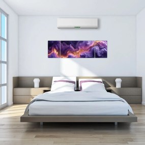 Obraz - Fioletowa Mgławica (170x50 cm)