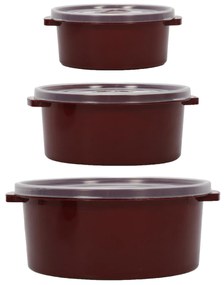 Pojemniki na żywność do mikrofalówki, okrągłe, 3 różne rozmiary