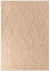 Dywan zewnętrzny dwustronny Duet Liście beżowo-kremowy 120 cm x 170 cm
