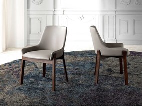 Ciemne krzesło z ekoskóry norek 4017 ANGEL CERDA