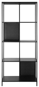 Czarny metalowy regał 75x180 cm Charleston – Støraa