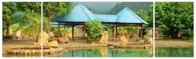 Obraz - Shanghai hotel park (170x50 cm)