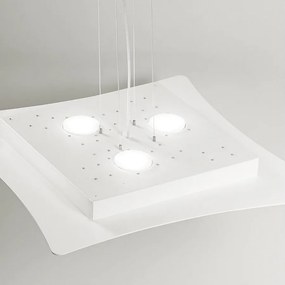 Lampa sufitowa Isotta GX53 biała, 10-punktowa, nowoczesny design, światło dwukierunkowe, 62x69 cm, IP20, żarówki niedołączone