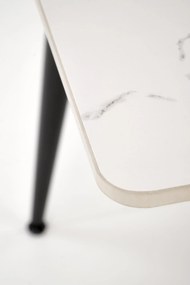 Stół z blatem ze spieku w efekcie marmuru Emilio 120 Halmar