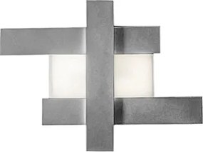 Nowoczesna lampa ścienna LED 30W - Geometryczna konstrukcja stalowa, ciepłe światło 3000K, 2620lm, szerokość 65,5 cm, IP20