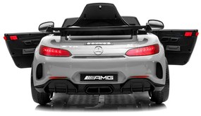 Auto na akumulator mercedes gtr srebrny lakierowany