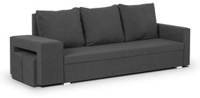 Kanapa sofa 3 os z funkcją spania DOTEX2 Ciemny szary