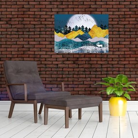 Obraz - Krajobraz polarny (70x50 cm)
