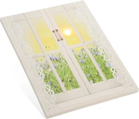 Obraz podświetlany - słońce za oknem, 1 LED, 30 x 40 cm