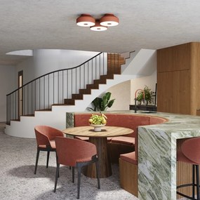 Pomarańczowa lampa sufitowa ø 30 cm Blacko – Sollux