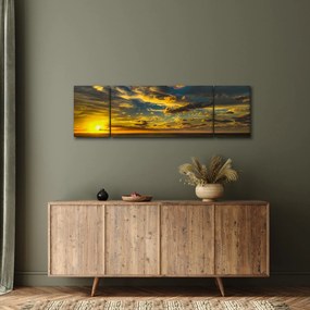 Zachód słońca nad morzem (170x50 cm)