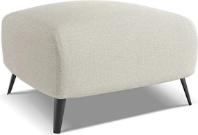 Pufa - z tkaniny szenilowej - srebrny - MALIE