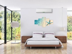 Obraz - Rozgwiazda na plaży (125x70 cm)
