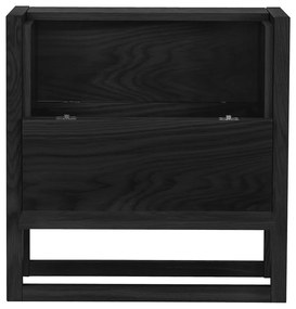 Czarny barek z drewna dębowego 59x60 cm Woodman NewEst
