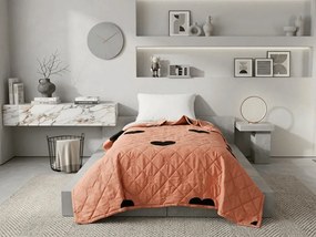 Letnia kołdra HEARTIX 140x200 cm, pomarańczowa