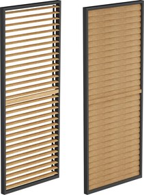 PANEL ŻALUZJOWY BOCZNY RUCHOMY 123X238 CM DO PERGOLI 4M KOLOR DREWNA (2,5m)