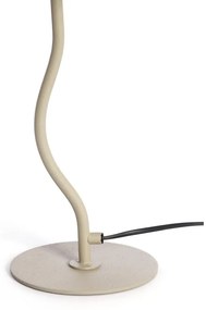 Jasnoszara lampa stołowa z metalowym kloszem (wysokość 67 cm) Elimo – Light &amp; Living