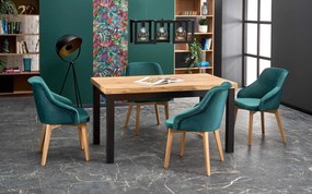 Rozkładany stół do jadalni z blatem w imitacji drewna Tiago