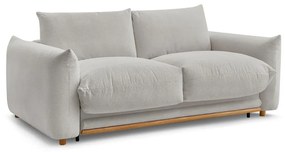 Jasnoszara rozkładana sofa 214 cm Ernest – Bobochic Paris