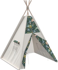 Tipi kolor zielony tkanina wzorzysta