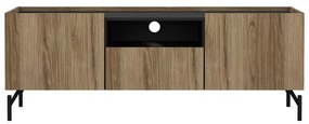 Brązowa szafka pod TV w dekorze dębu 147x54x41 cm Bergen – Tvilum