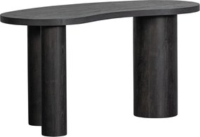 Ciemnobrązowa konsola w dekorze sosny 70x150 cm Maan – WOOOD