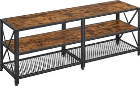 Szafka RTV Valora w stylu rustykalnym, brązowym, do salonu