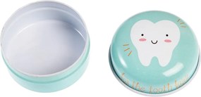 Jasnozielony pojemnik metalowy na mleczaki Rex London Tooth Fairy