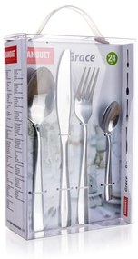 Banquet 24-częściowy komplet sztućców nierdzewnych GRACE