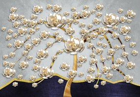 Fototapeta - Drzewo magnolii (196x136 cm)