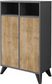 Szafka Midi antracyt/dąb górski 60x30x97 leano