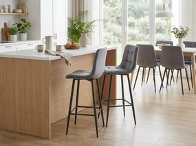 Hoker z czarnymi nogami ARCETO VELVET, ciemnoszary