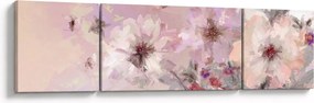 Obraz - Kolaż artystyczny z motylami (170x50 cm)