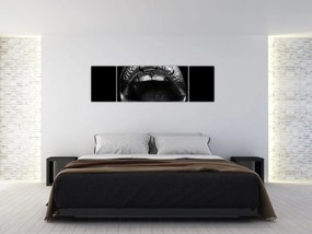 Obraz - Błyszczące usta (170x50 cm)