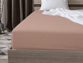 PrzytulneMieszkanie.pl Prześcieradło jersey staroróżowe 90 x 200 cm