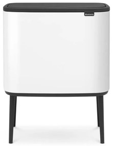 Biały stalowy kosz na śmieci otwierany na dotyk 36 l Bo Touch Bin – Brabantia