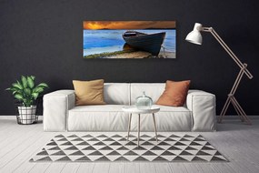 Obraz canvas Łodzie na Piaszczystym Brzegu