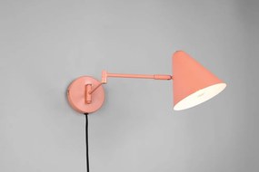 Pomarańczowy kinkiet z elastyczną konstrukcją do kontaktu ø 15 cm Cosima – Trio